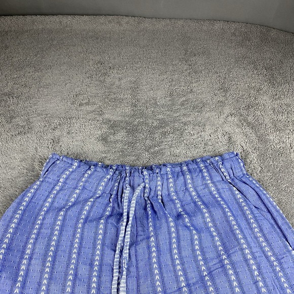BCBGeneration Striped Shorts Womens Small Blue Drawstring Mid Rise - Picture 2 of 14